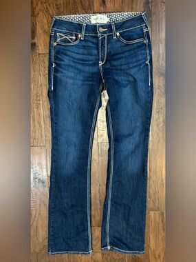 Ariat R.E.A.L. Contessa Bootcut Jeans Women's 30XL X-Long Dark Wash Western